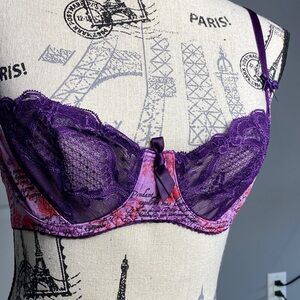 Aubade Elegant Purple Lace Underwire Bra